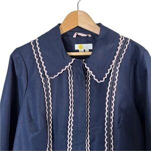 BODEN Agar Scallop Contrast Stitch Jacket